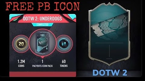 * GUARANTEED * PB ICON | DOTW 2 : UNDERDOGS | Draft of the week | weekly objectives | pacybits 20