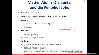 BIO 210 Lecture Chapter 2 Chemistry Part 1