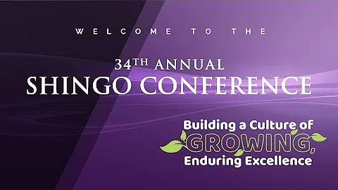 34th Annual Shingo Conference | Awards Gala | May ...