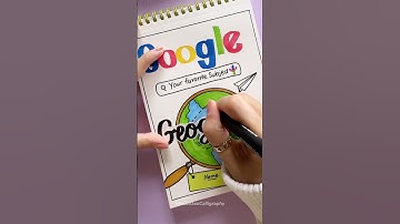 Eye-Catching Front Page Idea: Geography 🌈✨#shorts #nhuandaocalligraphy #frontpage