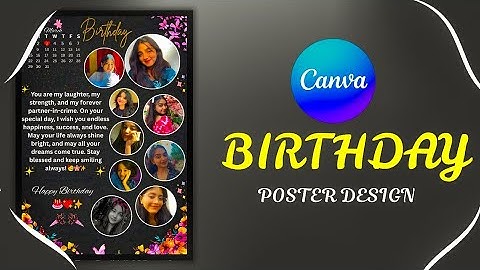 How to Make a Customised Birthday Photo Frame in Canva || Birthday Photo Frame Kaise Banaye ?.