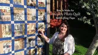 How to Make an Ancestry Photo Quilt with Lifting Flaps