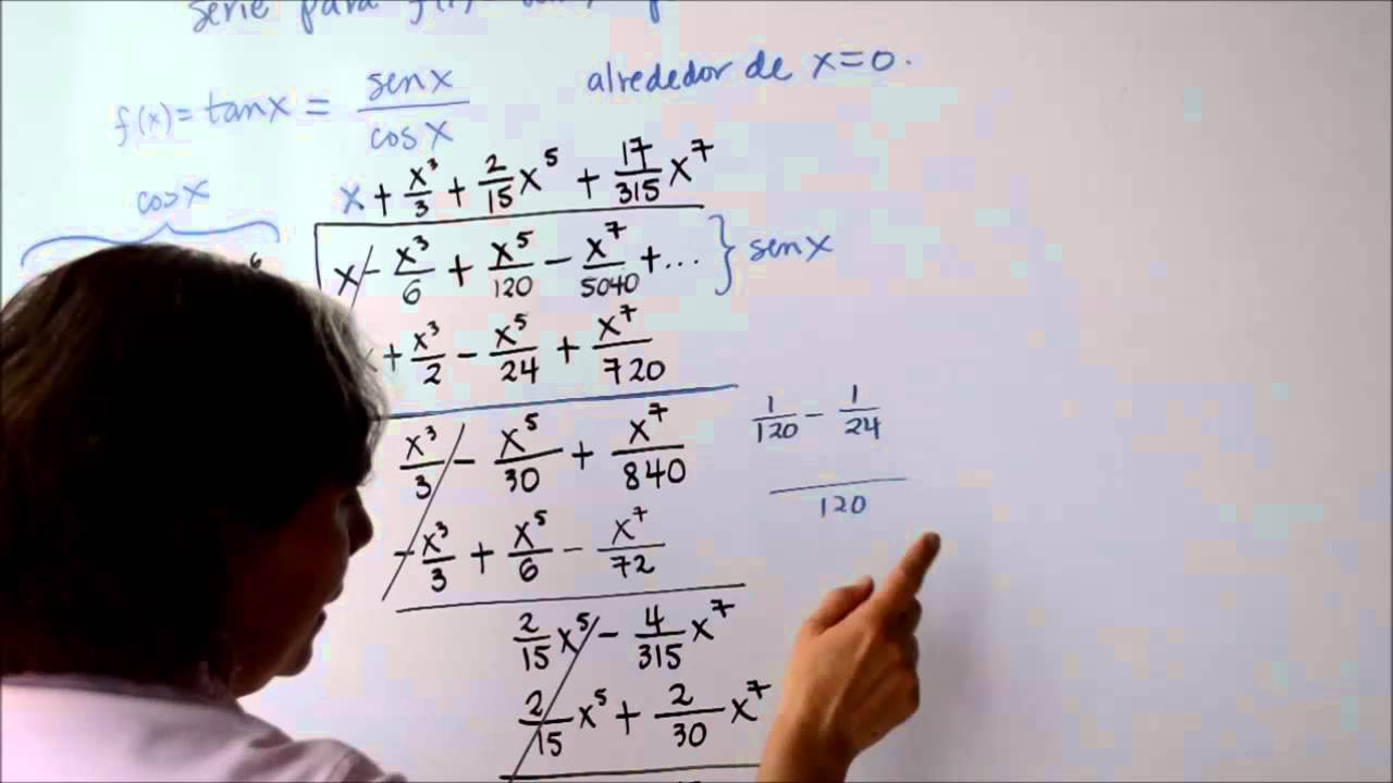 Serie de Taylor para tangente a partir de las series de seno y coseno. YouTube Serie de Taylor para tangente a partir de las series de seno y coseno. YouTube