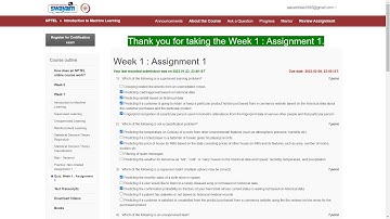 Assignment 1 | Introduction to Machine Learning - IIT Madras | NPTEL -2K23 | DATA Science | DL | AI