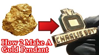 🥇 How TO MAKE A GOLD PENDANT Step By Step From Design to Final Polish for The Best Price.