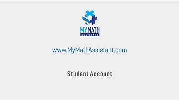 My Math Assistant - Student Account