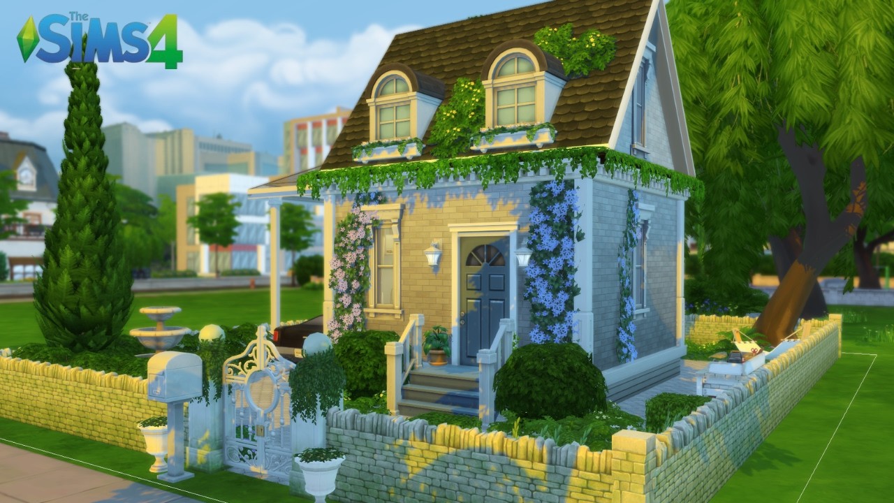 VICTORIAN TINY HOME - Relaxing Speed Build - The Sims 4 - CC