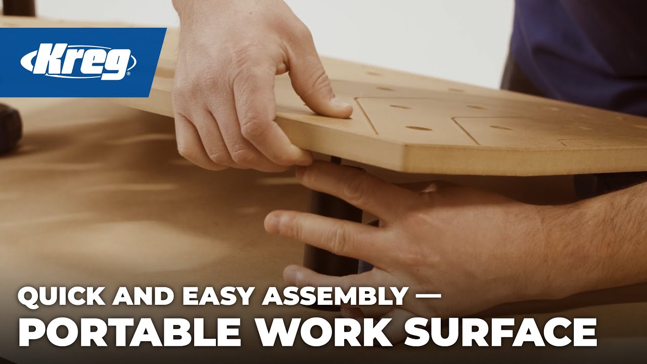 Portable Work Surface Bundle - Compact Woodworking Workspace