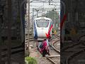 Howrah Jamalpur White Vande Bharat Express departing scene #shorts