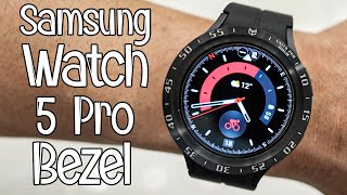 Samsung Galaxy Watch 5 Pro Stainless Steel Bezel (black)