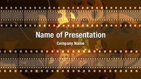 Movie Reel PowerPoint Video Template Backgrounds - DigitalOfficePro #01056V