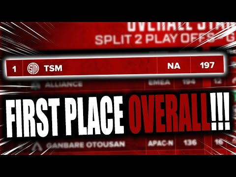 1ST PLACE IN OVERALL STANDINGS SPLIT 2 PLAYOFFS!!! | TSM ImperialHal
