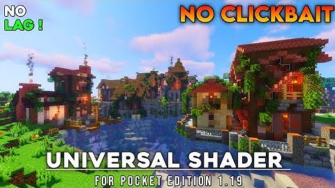 Universal Shader 1.19+ Best Shader For MCPE ||