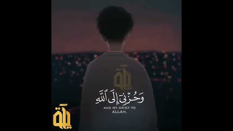 قَالَ إِنَّمَا أَشْكُو//إِلَى اللَّهِ🌷حالات واتساب قرآن كريم🎧بصوت الشيخ خالد الجليل حالات حزينة😔