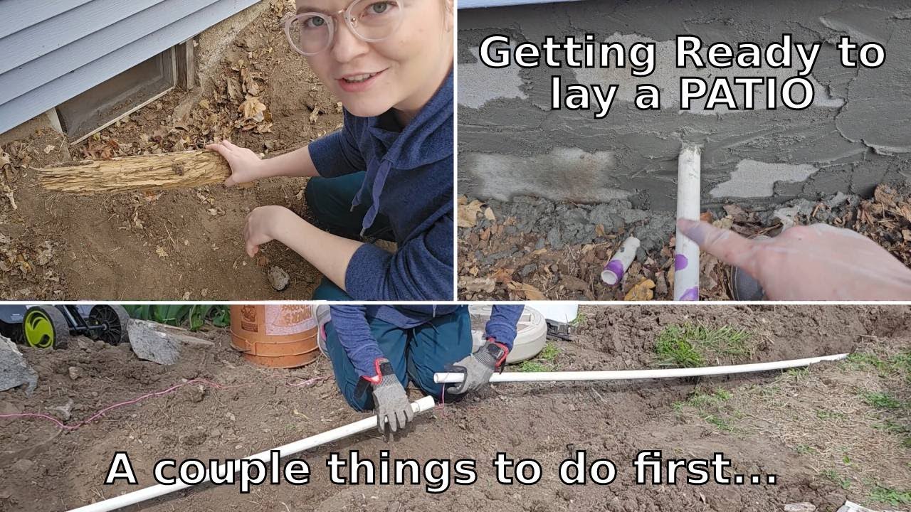 Makes Preparing to install a Paver and Brick Patio PATIO PART 1