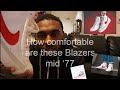 Nike Air Blazers Mid '77: Comfortable Workday Fashion and Sneaker Content Creation