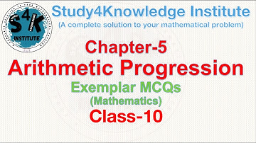 Arithmetic Progression Exemplar MCQs Class-10 | Chapter-5 | CBSE NCERT Mathematics | Haroon Rashid