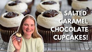 How to Make Salted Caramel Chocolate Cupcakes!