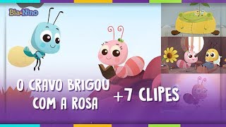 Bia&Nino - O Cravo Brigou Com a Rosa + 7 clipes infantis [Desenho Animado Infantil]