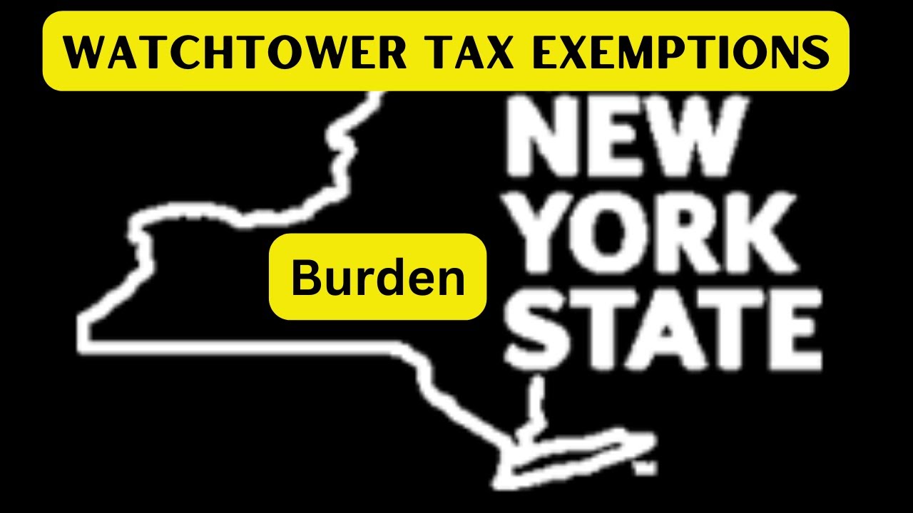 The Watch Tower Bible & Tract Society is a HUGE BURDEN to our Society !!