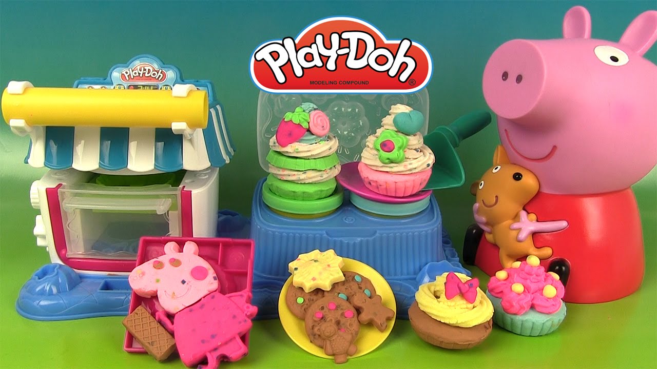 Play Doh Double Desserts Ma cuisine de pâtissier avec Peppa Pig Pâte à  modeler 