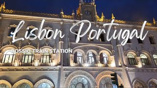 The Beautiful Rossio Train Station in Lisbon PORTUGAL