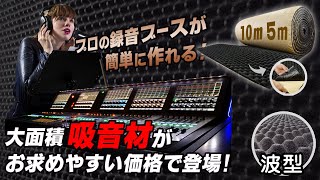 吸音材が安い ﾌﾟﾛの録音ﾌﾞｰｽを自宅ｽﾀｼﾞｵにも 自作施工も簡単で防音にも Youtube