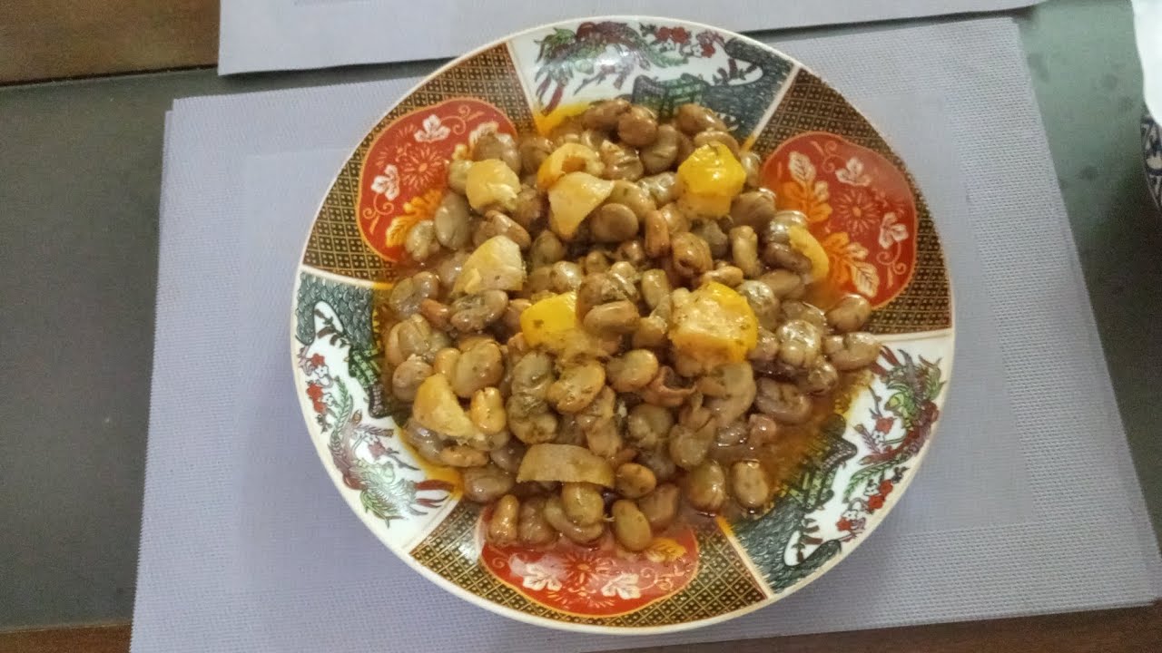 الفول الاخضر مشرمل علي الطريقة الفاسية لذة ومذاق