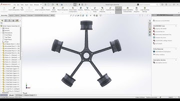 Assembly of Radial Engine in SolidWorks