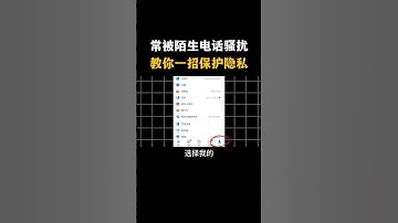 常被陌生电话骚扰教你一招保护隐私#黑客 #hacker #网络安全 #cybersecurity #计算机 #分享 #熱門