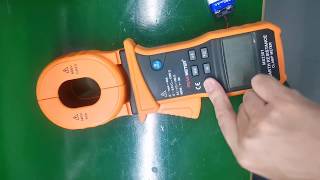 Peakmeter MS2301 Clamp earth resistance tester meter operation, testing resistance ring