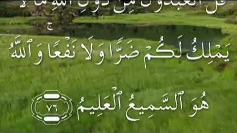 سورة المائدة صفحة ١٢٠ مكتوبة مكررة بصوت سعد الغامدي