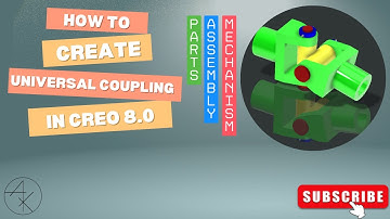 How to Create Universal Coupling in Creo Parametric | Step-by-Step Tutorial | AK Technology Services