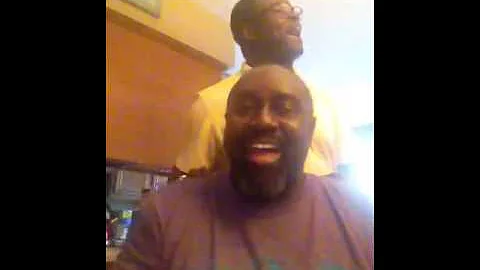 Marvin & Brian, cousins clowning!
