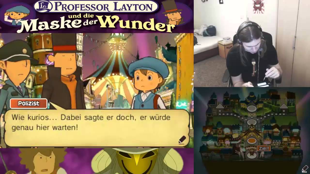 Let's Play Together Professor Layton und die Maske der Wunder [blind