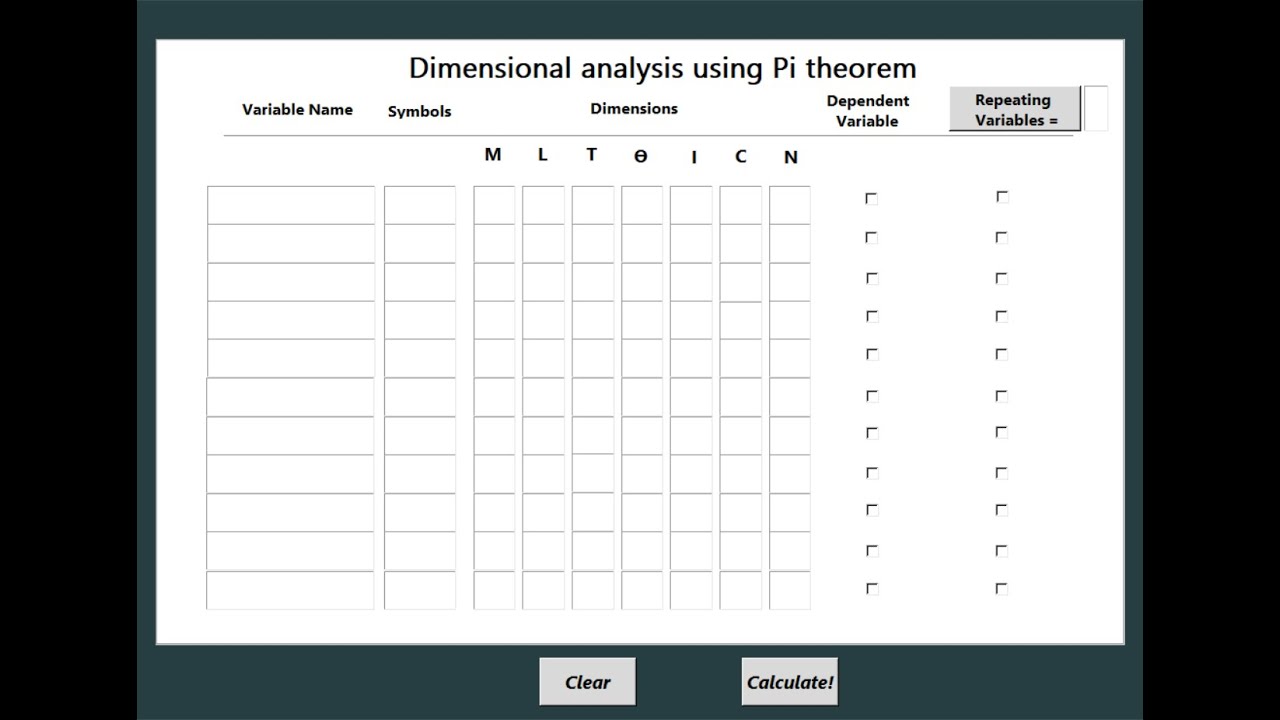 Dimensional Analysis Tool tutorial - YouTube