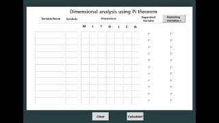Dimensional Analysis Tool tutorial screenshot 2