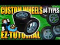 【Roblox】How to make 4 TYPES of EZ *CUSTOM WHEELS* | Build A Boat For Treasure Roblox ENG/日本語