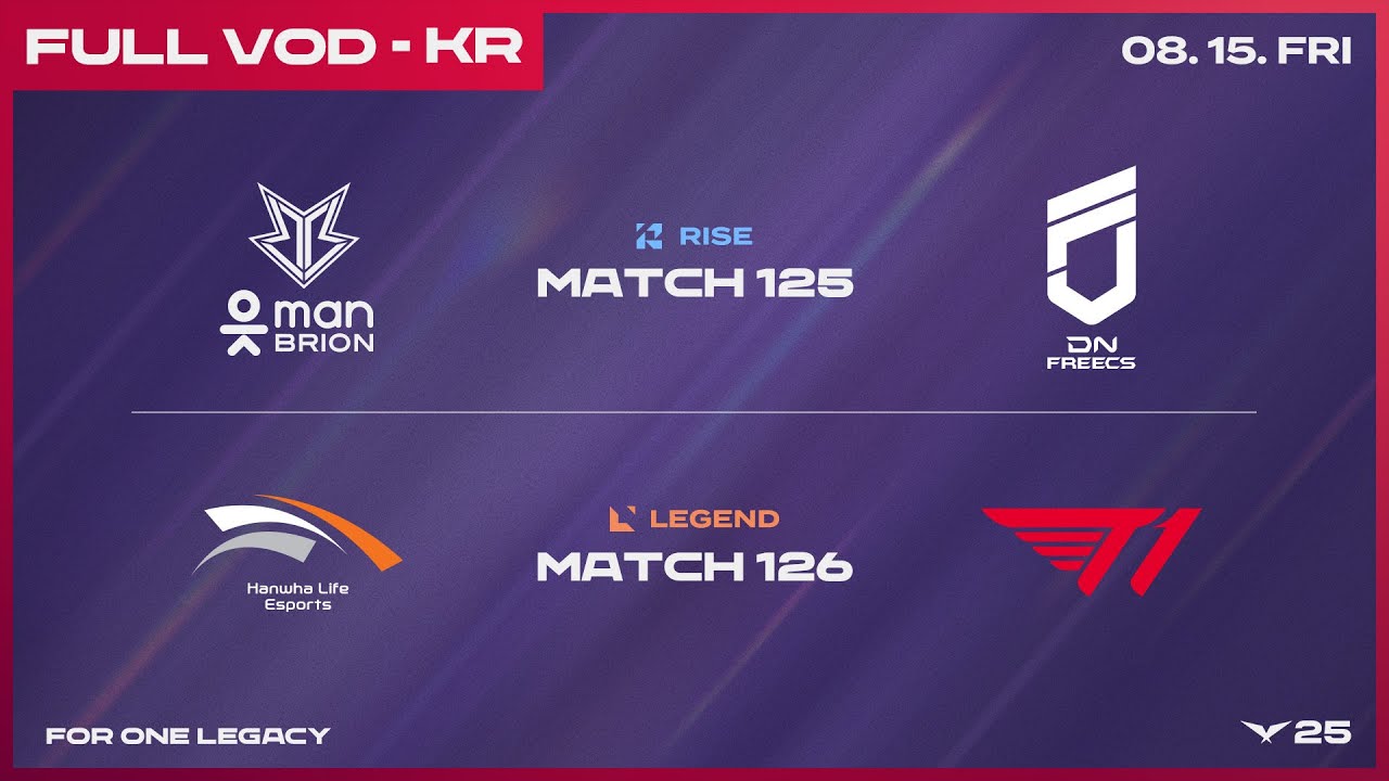 BRO vs DNF – HLE vs T1 | 2025 LCK