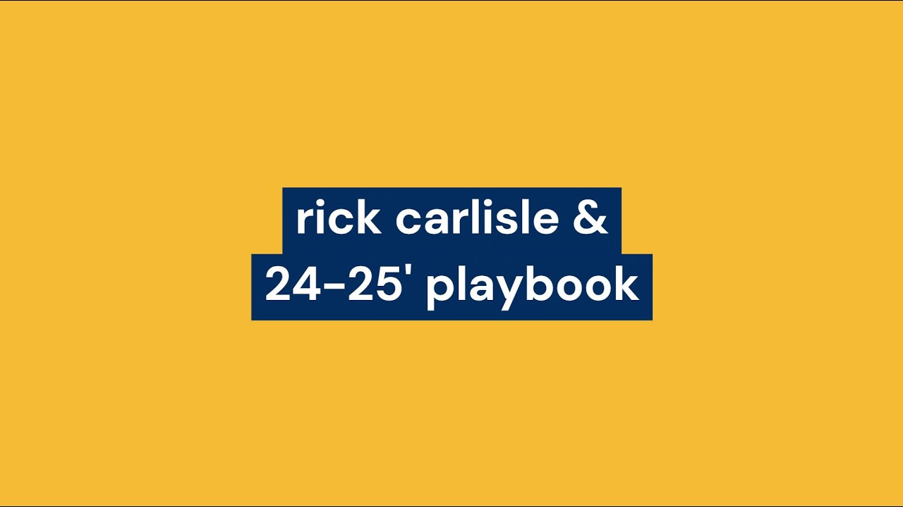 Rick Carlisle 24-25' Indiana Pacers Playbook