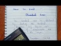 How To Find Standard Error by using calculator