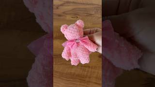 🧸 Washcloth Teddy Bears | Easy Baby Shower DIY #diy #diyteddybear #teddybearmaking