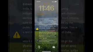 Loud beeps as Government Tests disaster alerting service in India. #disasterpreparedness #india