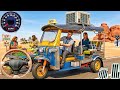 Tuk Tuk Rickshaw Driving Simulator - City Pickup Best Passengers City Driving Game Android Gameplay