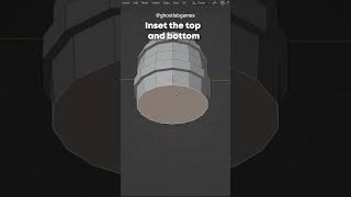 Making a Lowpoly Barrel in Blender