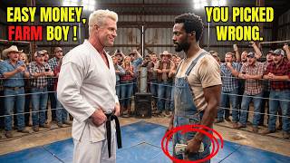 A Cocky Black Belt Bet Against a Quiet Farmer for  Easy Money  — Had No Idea He'd Challenged a SEAL