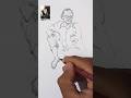 Oldman sketch #freehandsketching #shorts