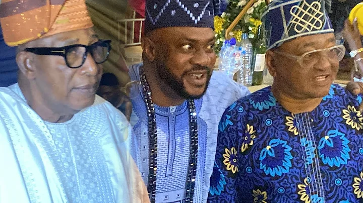 Oga Bello,Jide kosoko At Odunlade Adekola Late Father's Reception Party 