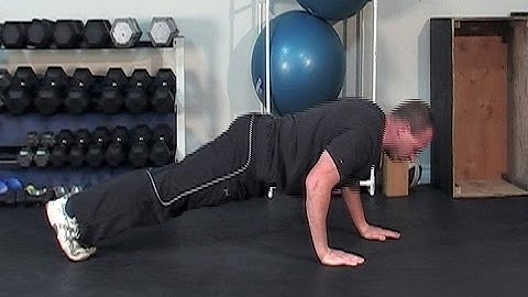 How to do a Staggered Hand Pushup
