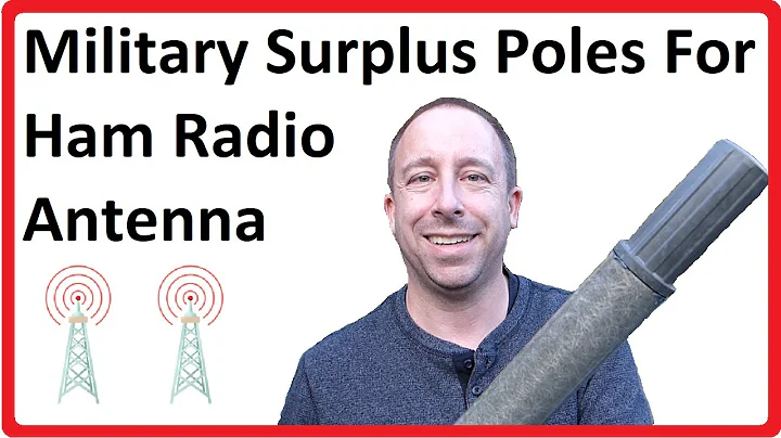 Ham Radio Field Antenna Using Military Surplus Fiberglass Poles POTA Field Day or Field Radio